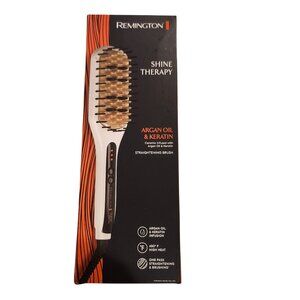 Remington Shine Therapy Straightening Brush Argan Oil & Keratin Ceramic Infusion
